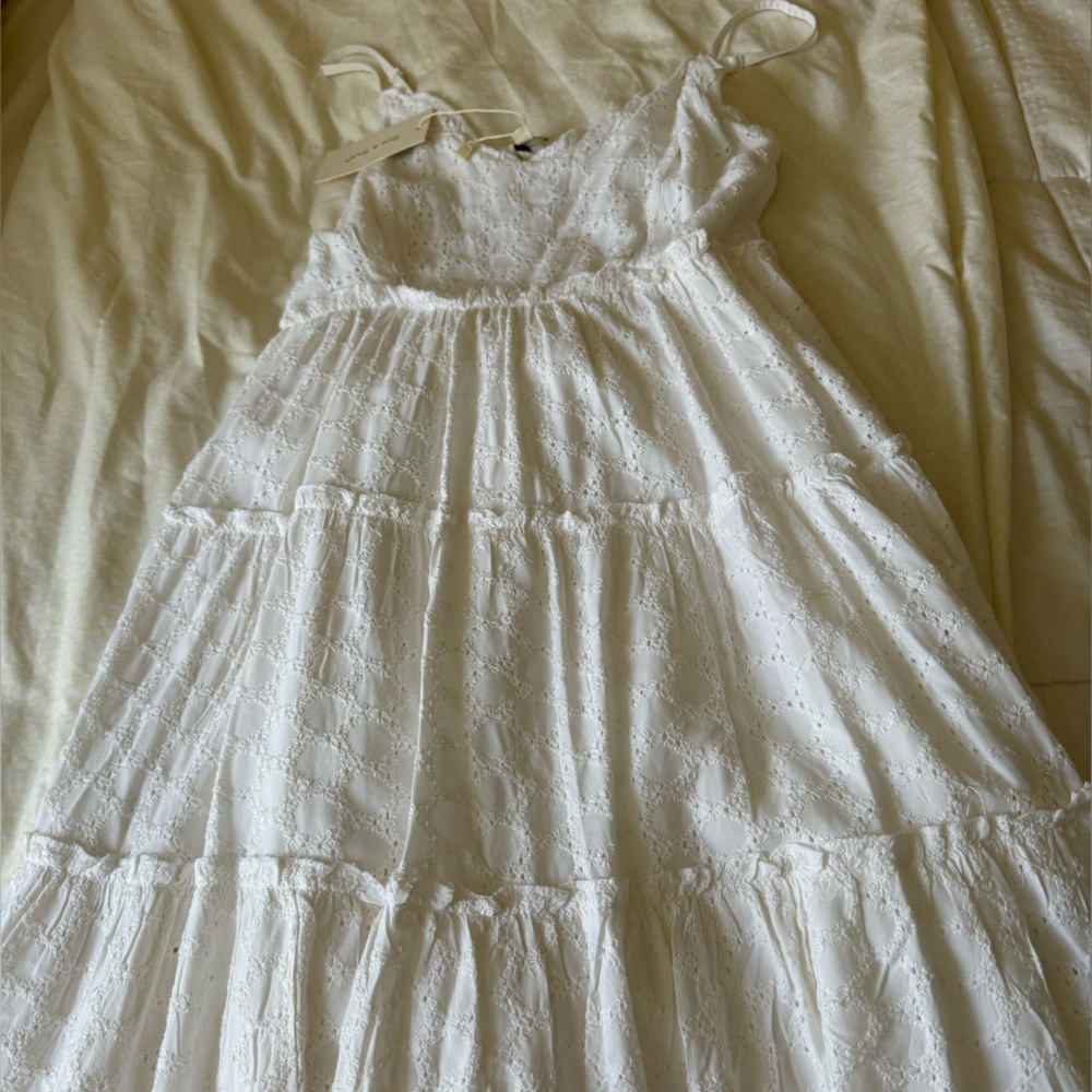 NWT Sim & Sam White Mini Sundress